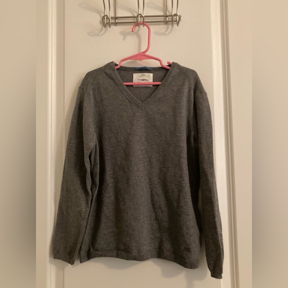 Boys size 9 grey sweater ZARA perfect for back to school